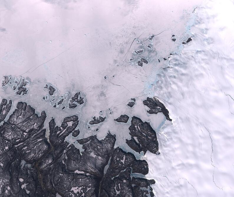 Aerial view of Humboldt Glacier - South