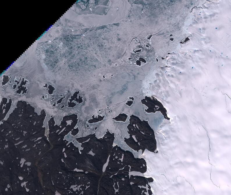 Aerial view of Humboldt Glacier - South