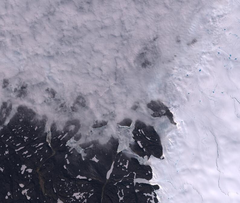 Aerial view of Humboldt Glacier - South