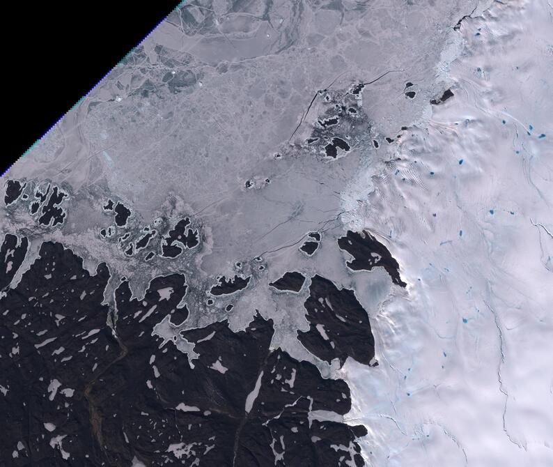 Aerial view of Humboldt Glacier - South