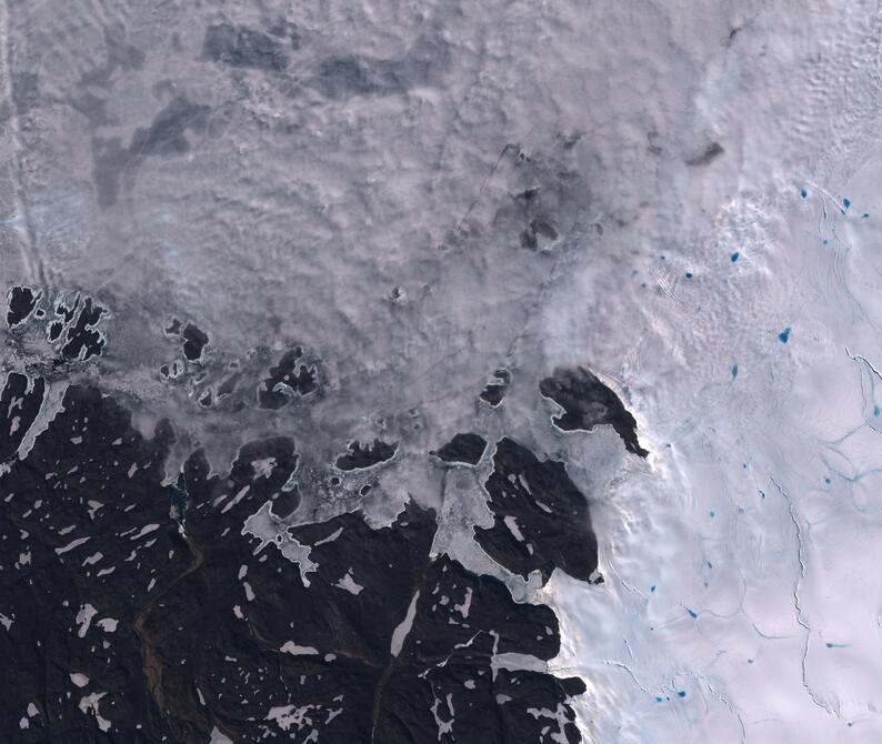 Aerial view of Humboldt Glacier - South