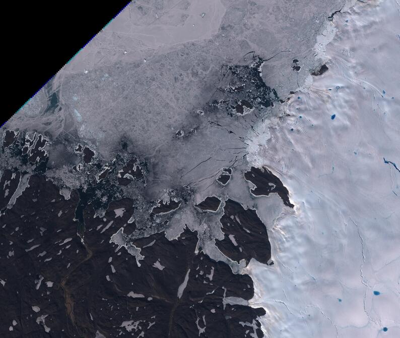 Aerial view of Humboldt Glacier - South