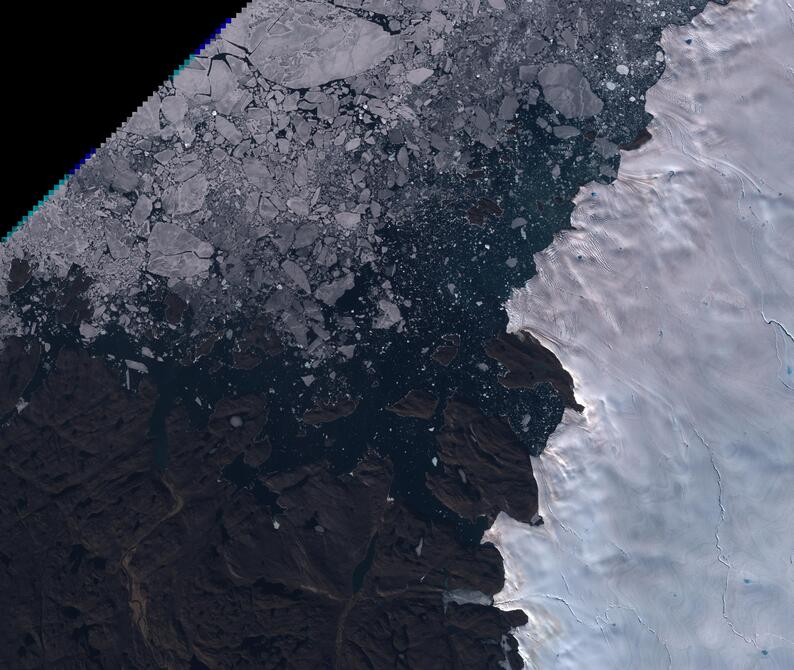 Aerial view of Humboldt Glacier - South