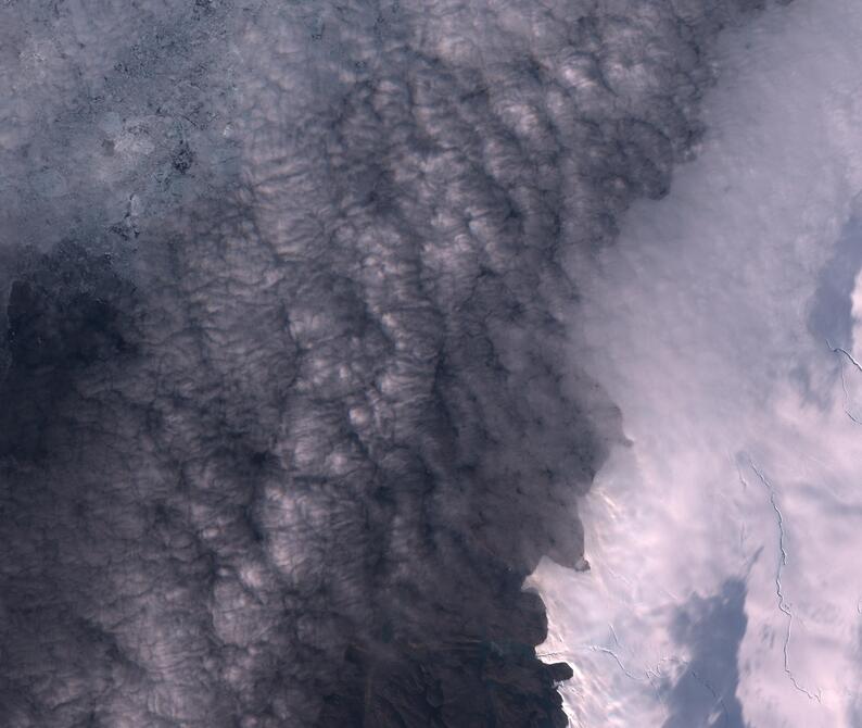 Aerial view of Humboldt Glacier - South