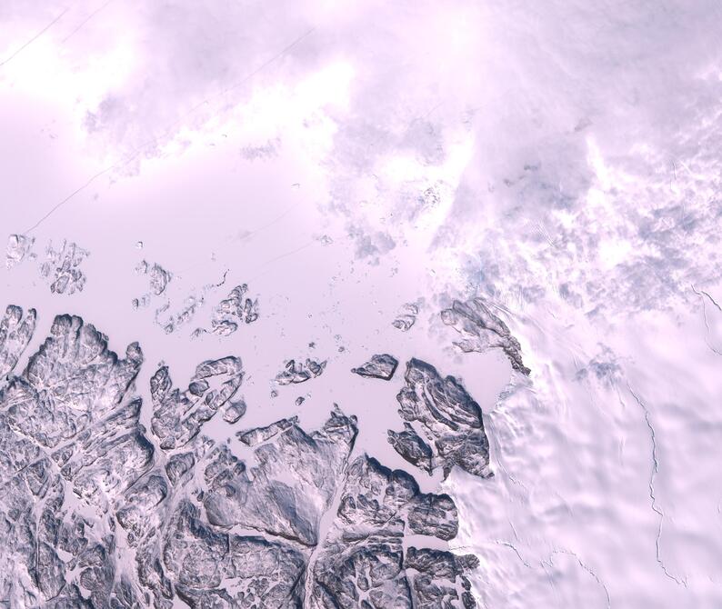 Aerial view of Humboldt Glacier - South