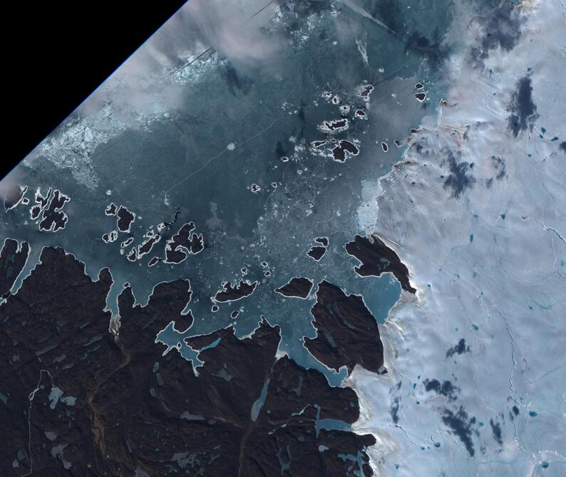 Aerial view of Humboldt Glacier - South