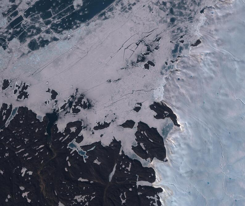 Aerial view of Humboldt Glacier - South