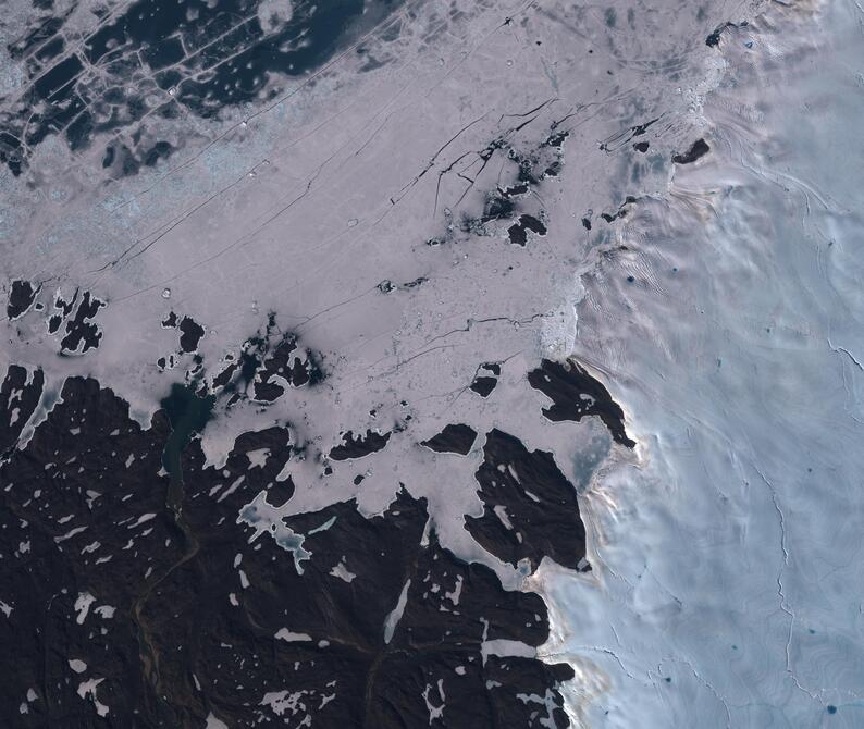 Aerial view of Humboldt Glacier - South