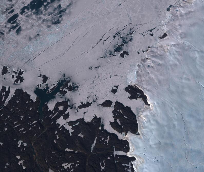 Aerial view of Humboldt Glacier - South