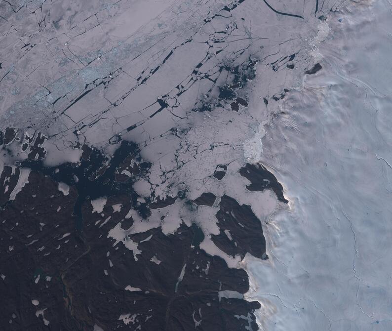 Aerial view of Humboldt Glacier - South