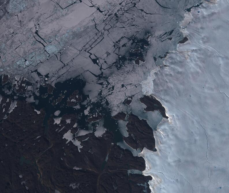 Aerial view of Humboldt Glacier - South