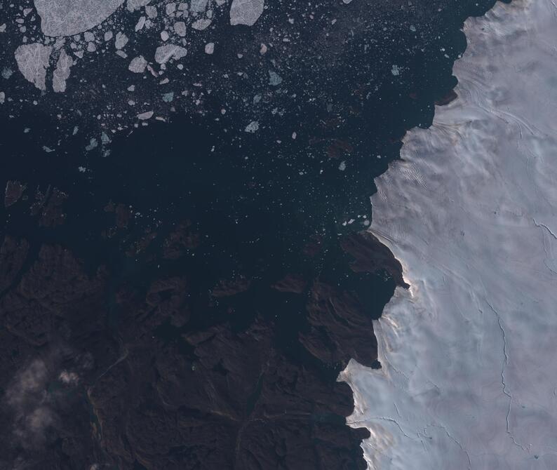 Aerial view of Humboldt Glacier - South