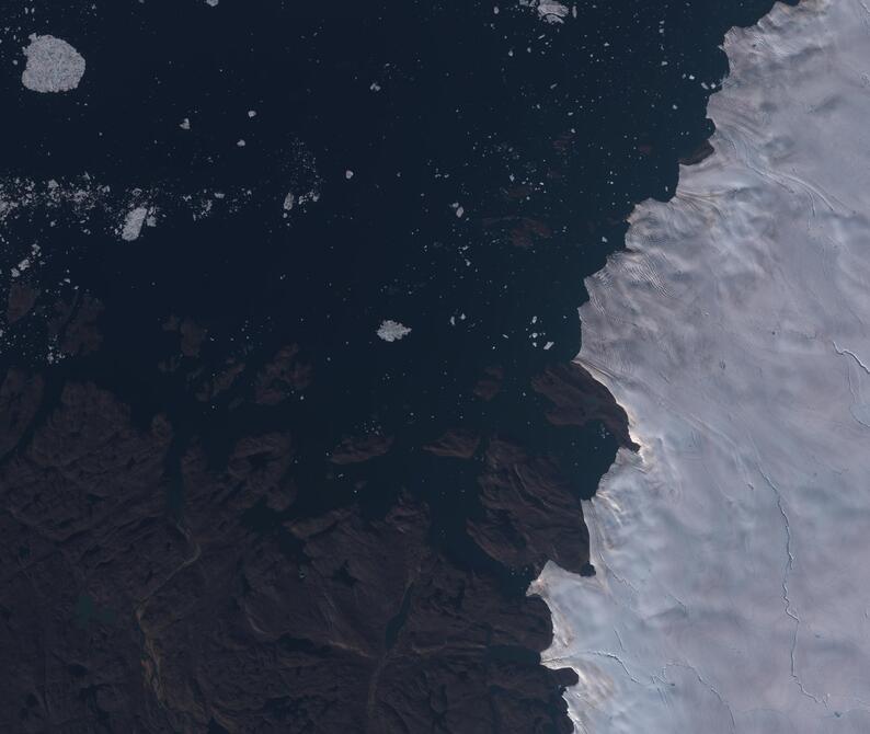 Aerial view of Humboldt Glacier - South