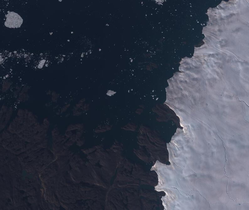 Aerial view of Humboldt Glacier - South