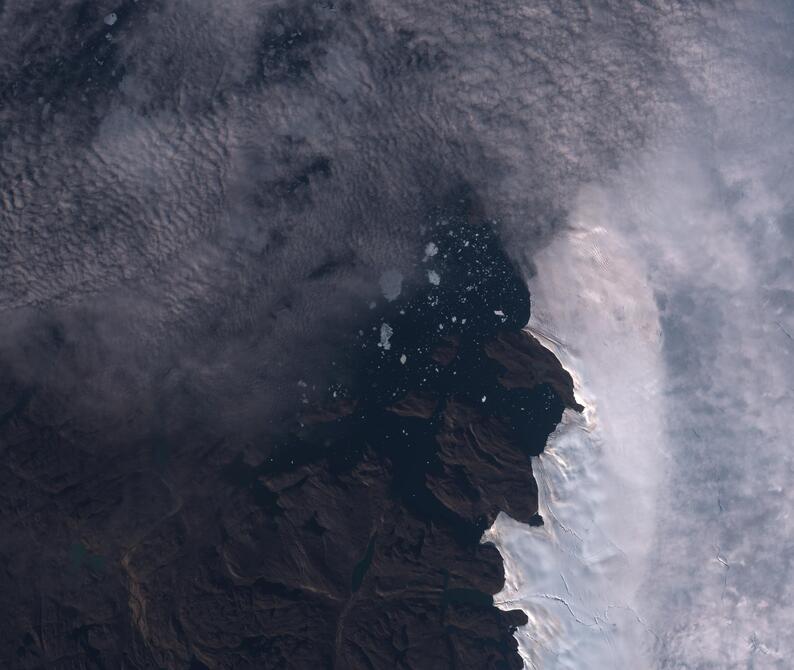 Aerial view of Humboldt Glacier - South