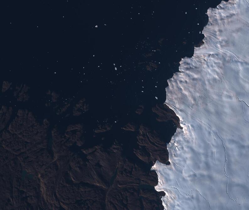 Aerial view of Humboldt Glacier - South