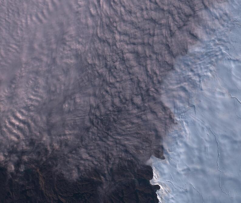 Aerial view of Humboldt Glacier - South