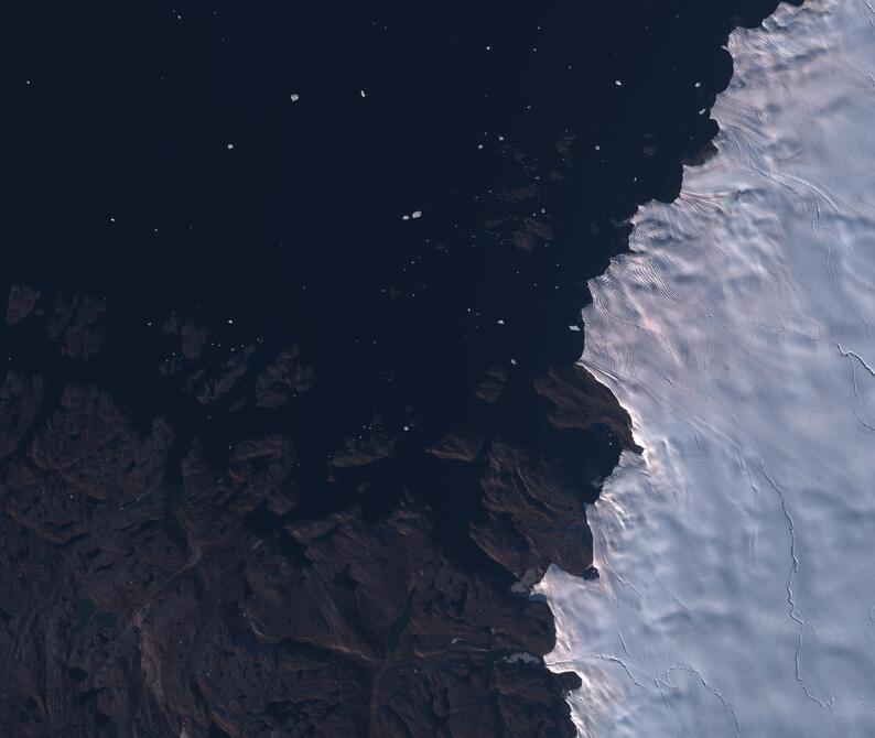 Aerial view of Humboldt Glacier - South