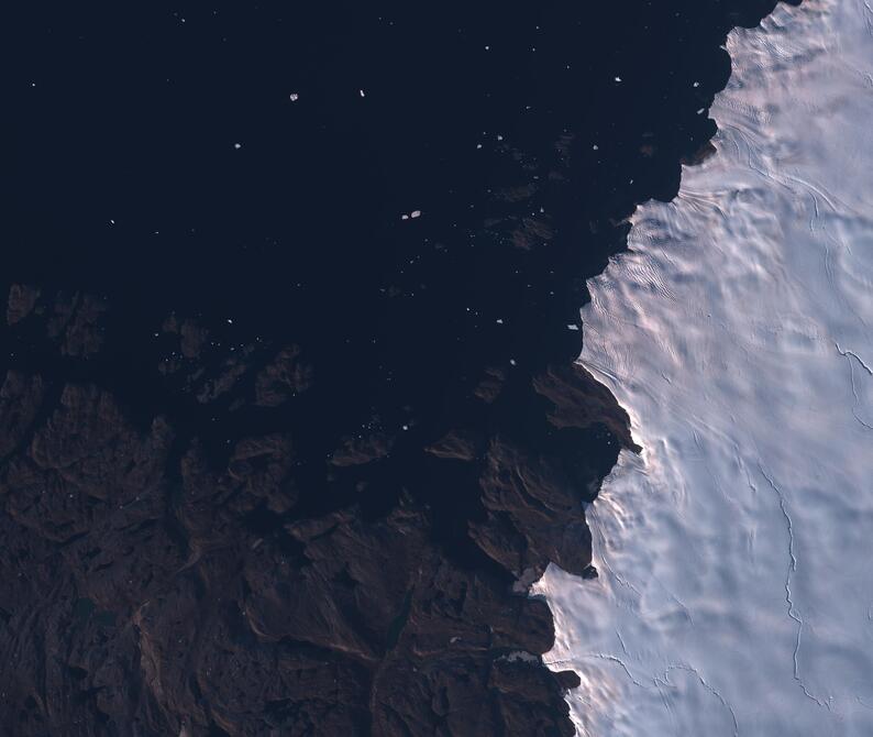 Aerial view of Humboldt Glacier - South