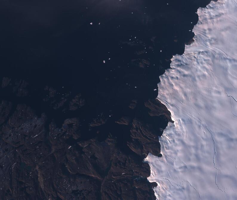 Aerial view of Humboldt Glacier - South