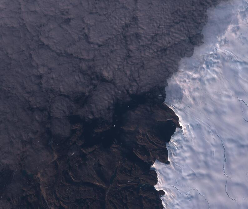 Aerial view of Humboldt Glacier - South