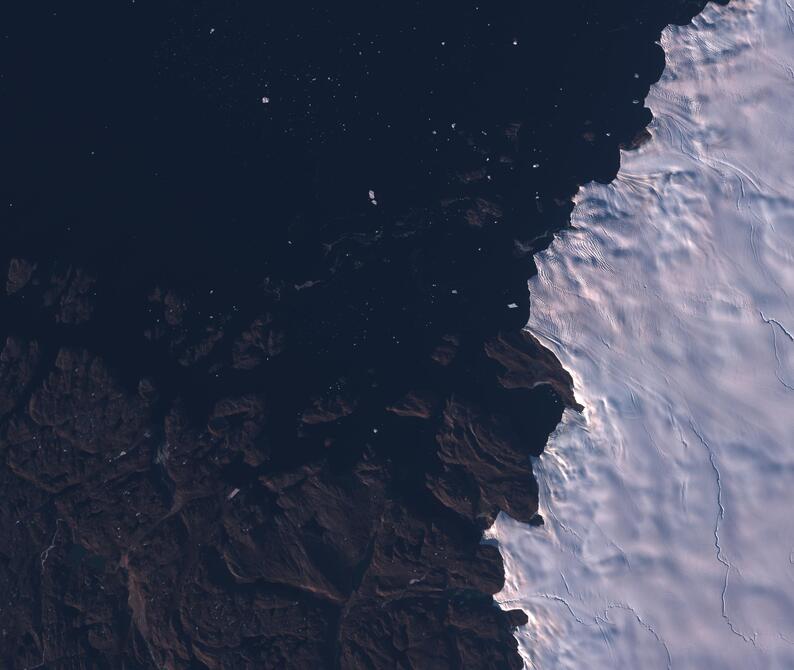 Aerial view of Humboldt Glacier - South