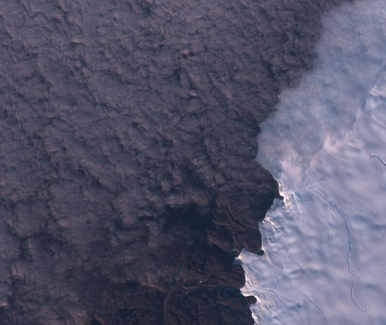 Aerial view of Humboldt Glacier - South