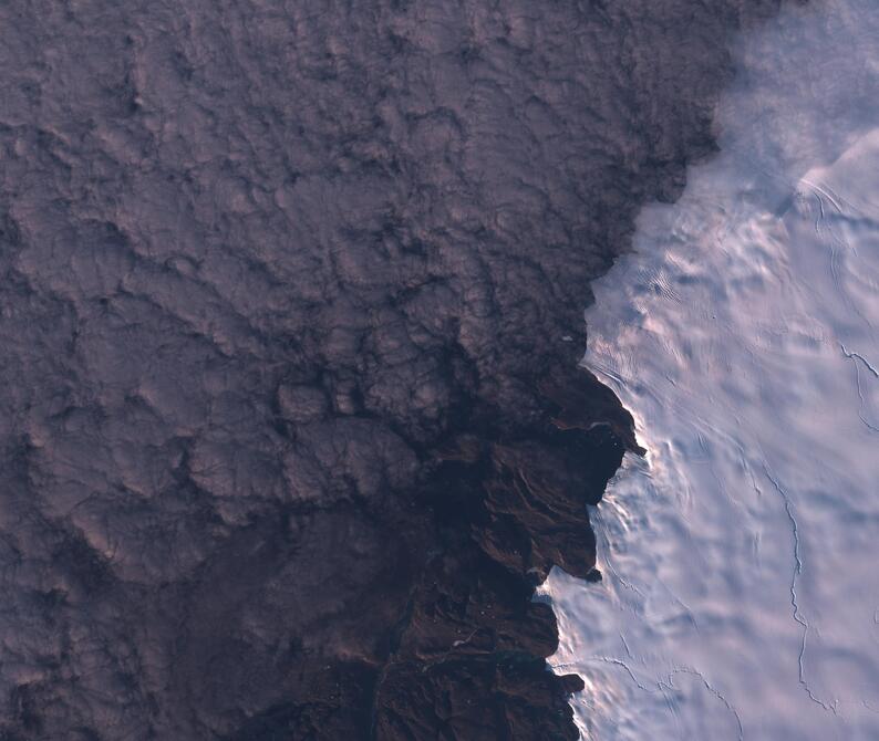 Aerial view of Humboldt Glacier - South