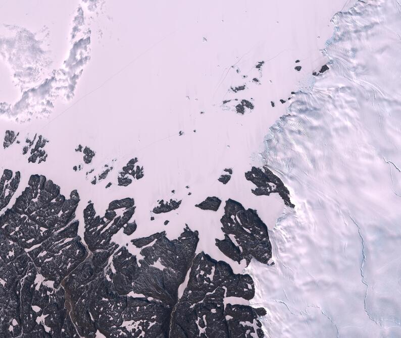 Aerial view of Humboldt Glacier - South