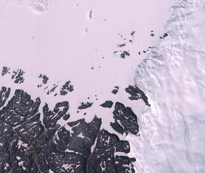 Aerial view of Humboldt Glacier - South