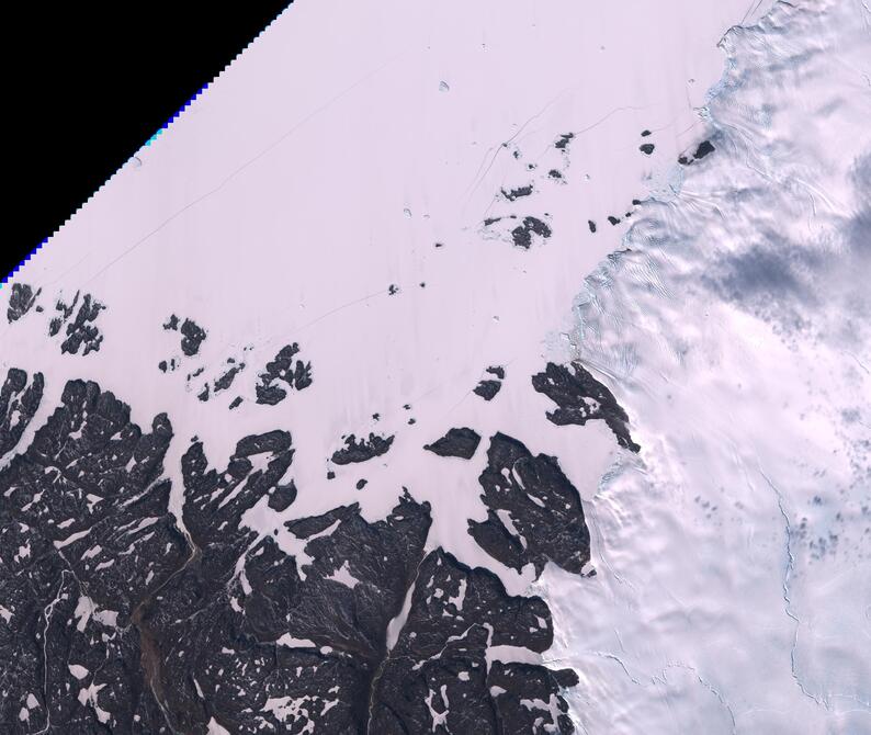 Aerial view of Humboldt Glacier - South