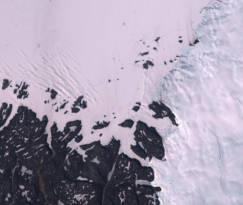 Aerial view of Humboldt Glacier - South