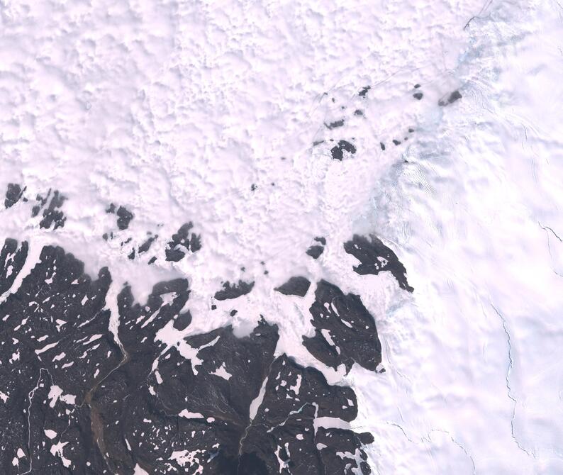 Aerial view of Humboldt Glacier - South