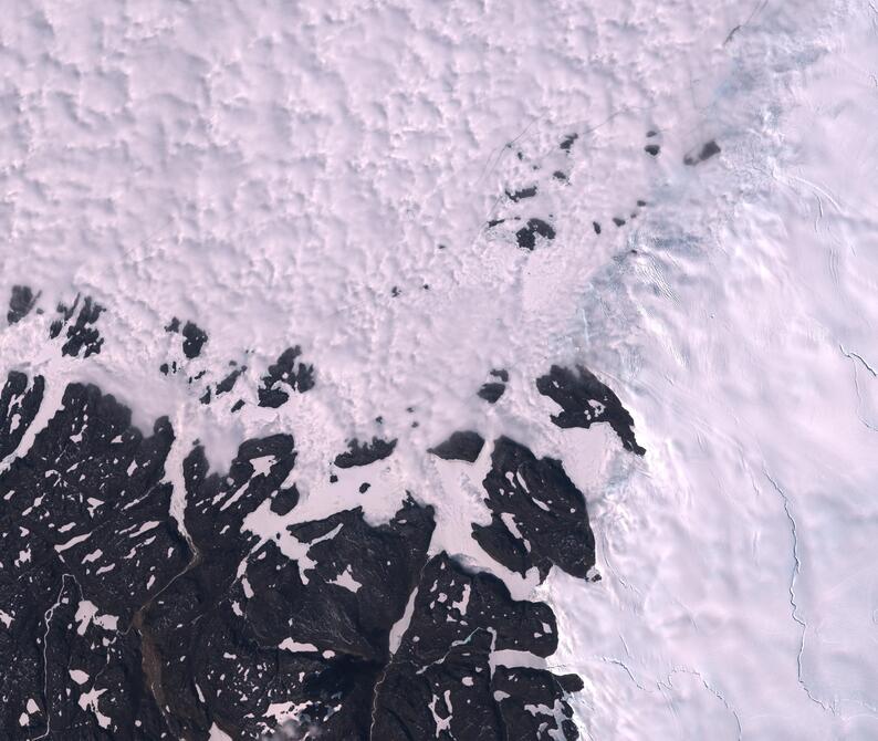 Aerial view of Humboldt Glacier - South