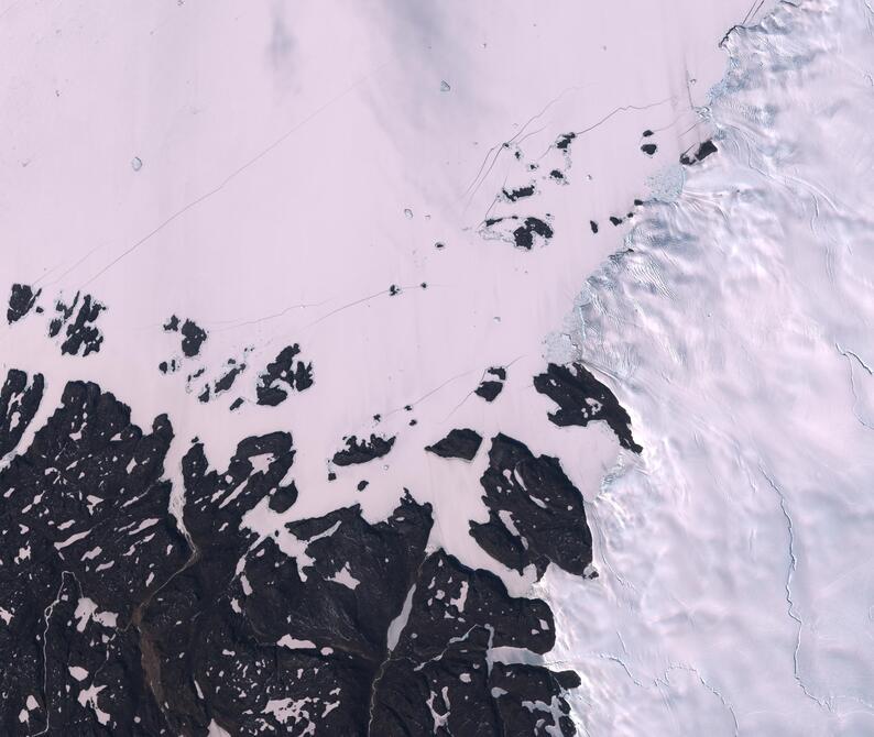 Aerial view of Humboldt Glacier - South