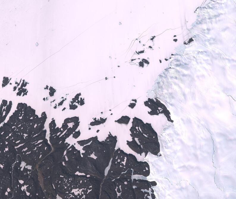 Aerial view of Humboldt Glacier - South