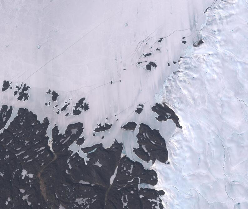 Aerial view of Humboldt Glacier - South