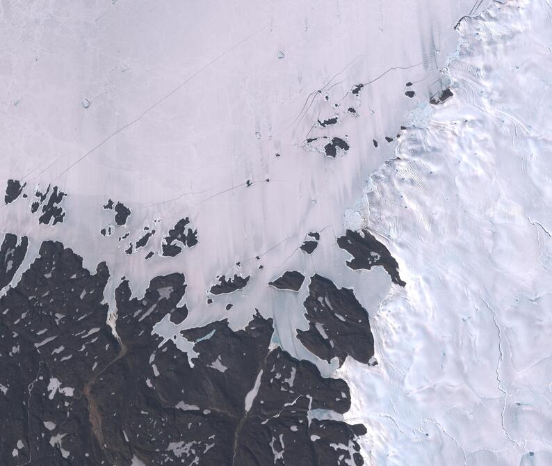 Aerial view of Humboldt Glacier - South