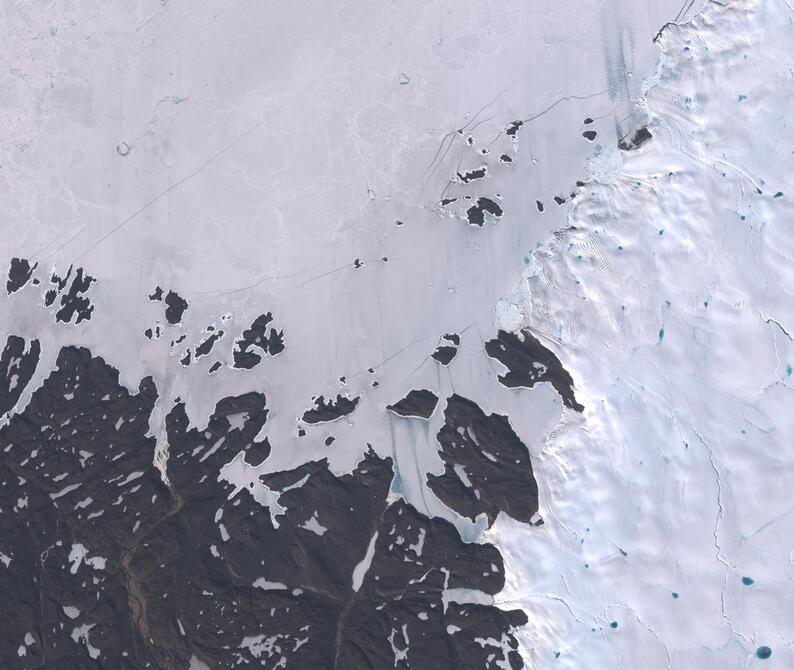 Aerial view of Humboldt Glacier - South