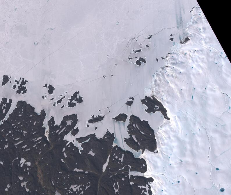 Aerial view of Humboldt Glacier - South