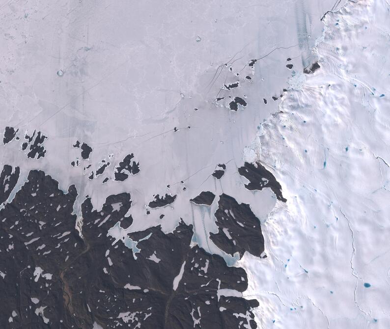 Aerial view of Humboldt Glacier - South