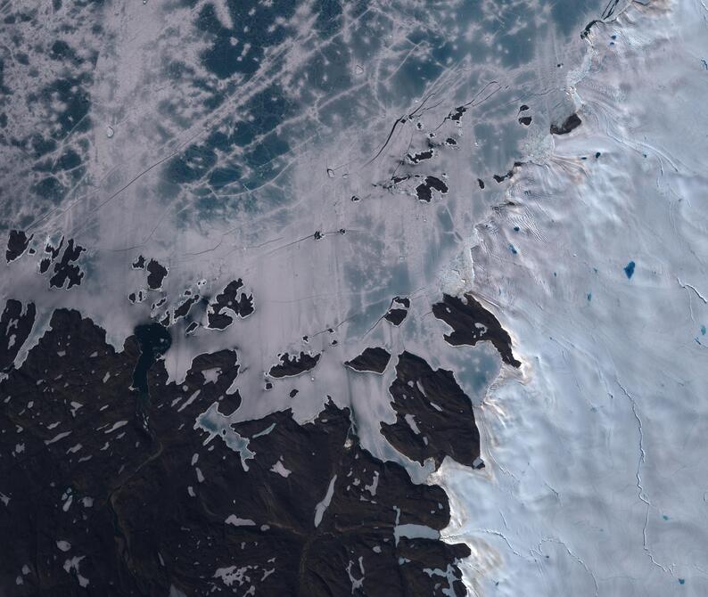 Aerial view of Humboldt Glacier - South