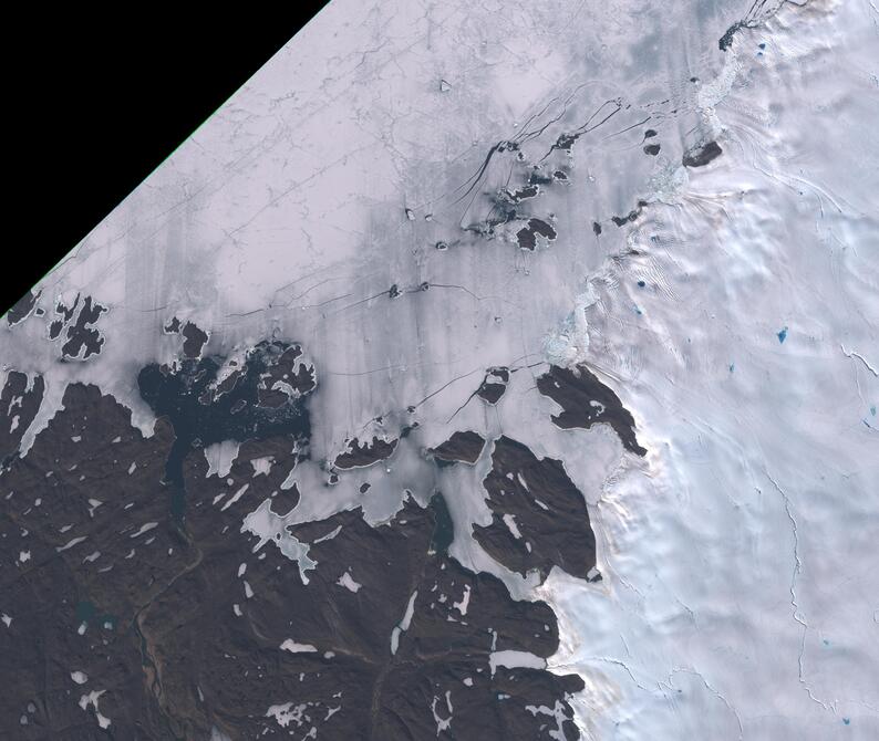 Aerial view of Humboldt Glacier - South