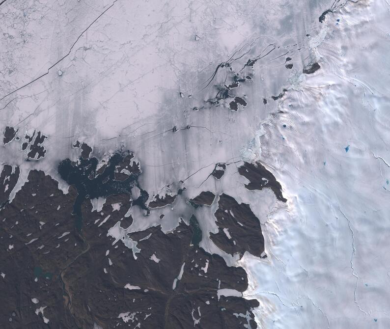 Aerial view of Humboldt Glacier - South