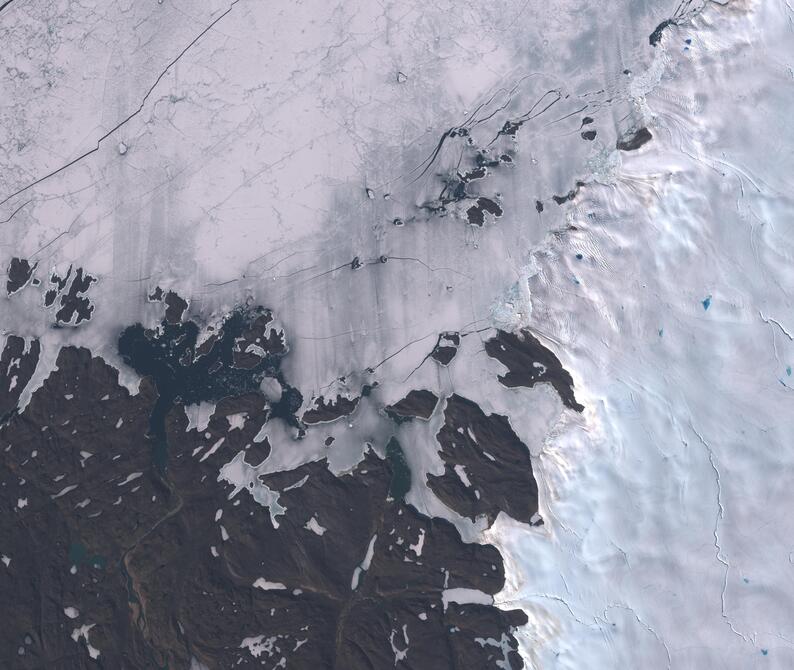 Aerial view of Humboldt Glacier - South