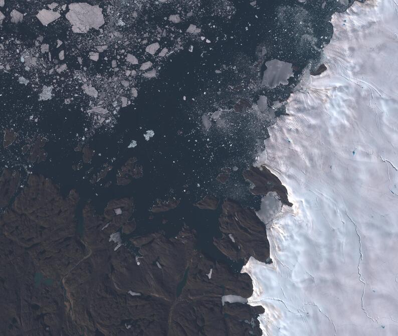 Aerial view of Humboldt Glacier - South