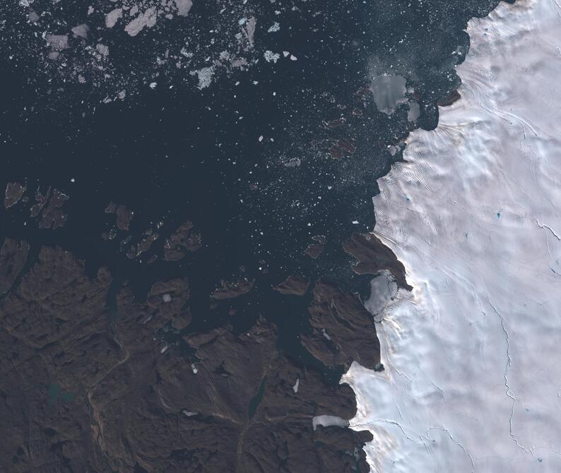 Aerial view of Humboldt Glacier - South