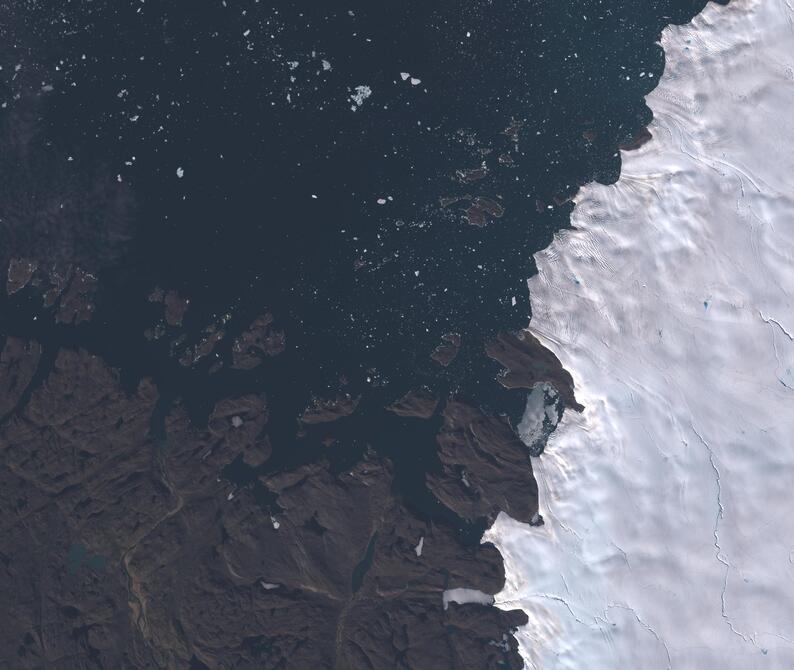 Aerial view of Humboldt Glacier - South