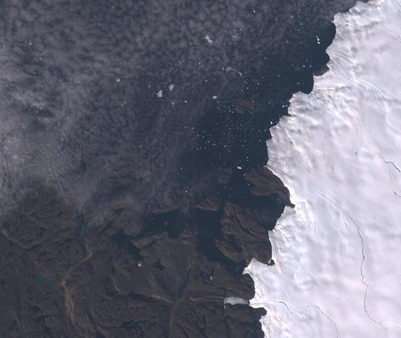 Aerial view of Humboldt Glacier - South