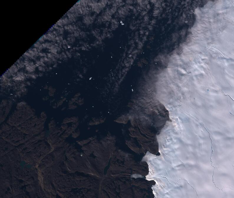 Aerial view of Humboldt Glacier - South